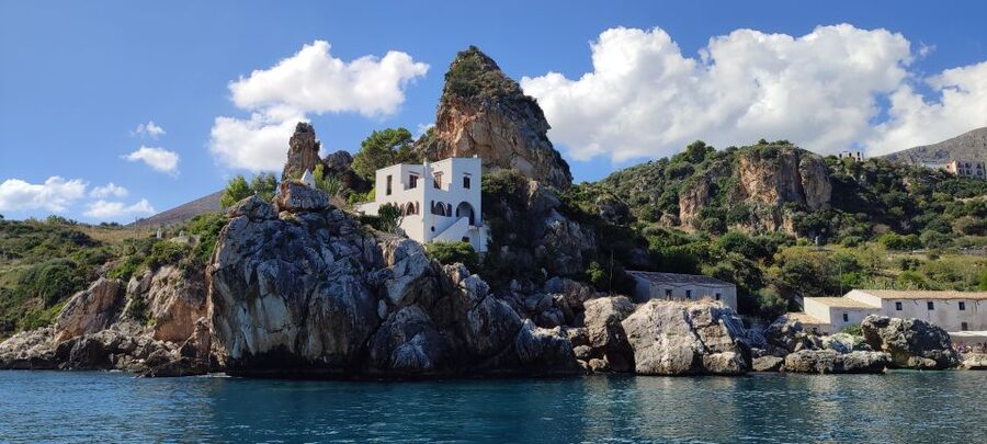 San Vito Lo Capo: Boat Trip with 3 Swimming Stops and Snacks - First swim at Cala ’Mpiso