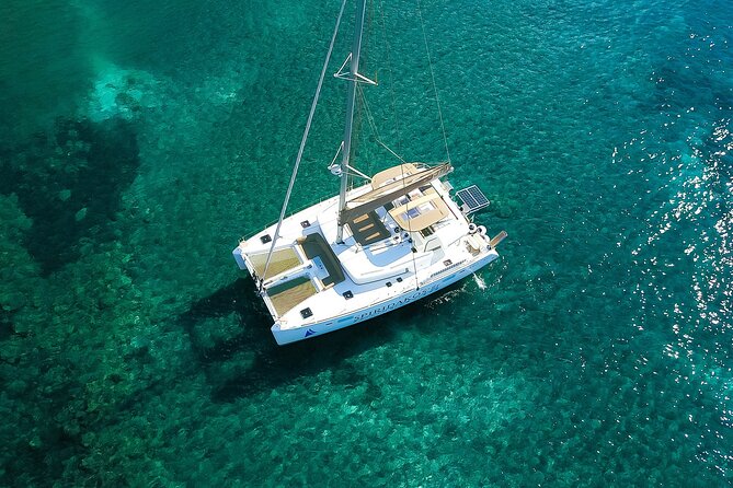 Santorini Classic Catamaran Cruise with BBQ, Drinks and Transfers - Palea Kameni and the Hot Springs