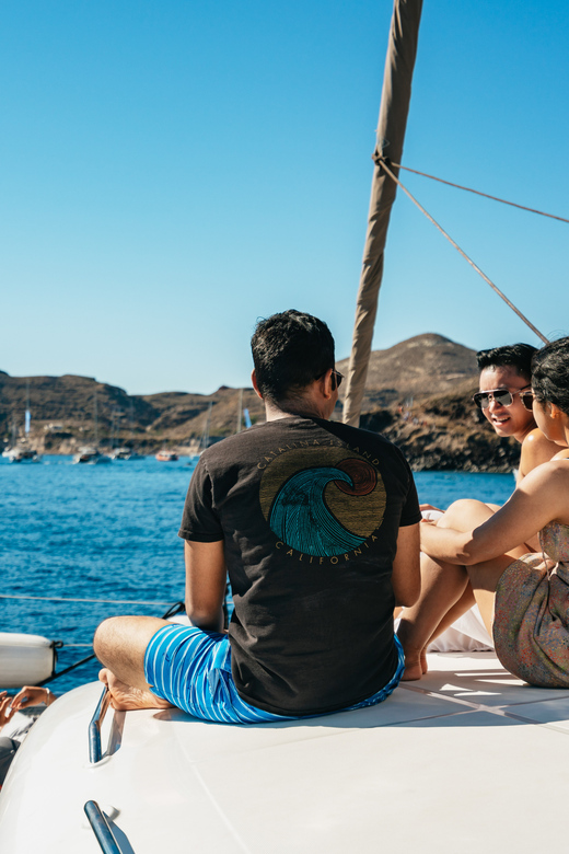 Santorini: Sailing Catamaran Cruise with BBQ and Drinks - Key points to know before booking
