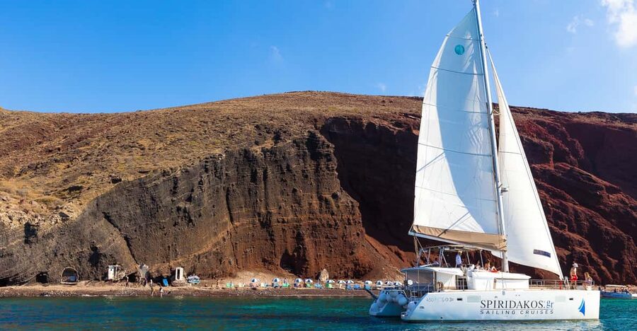 Santorini: Sailing Catamaran Cruise with BBQ and Drinks - Why a catamaran is a smart way to see Santorini