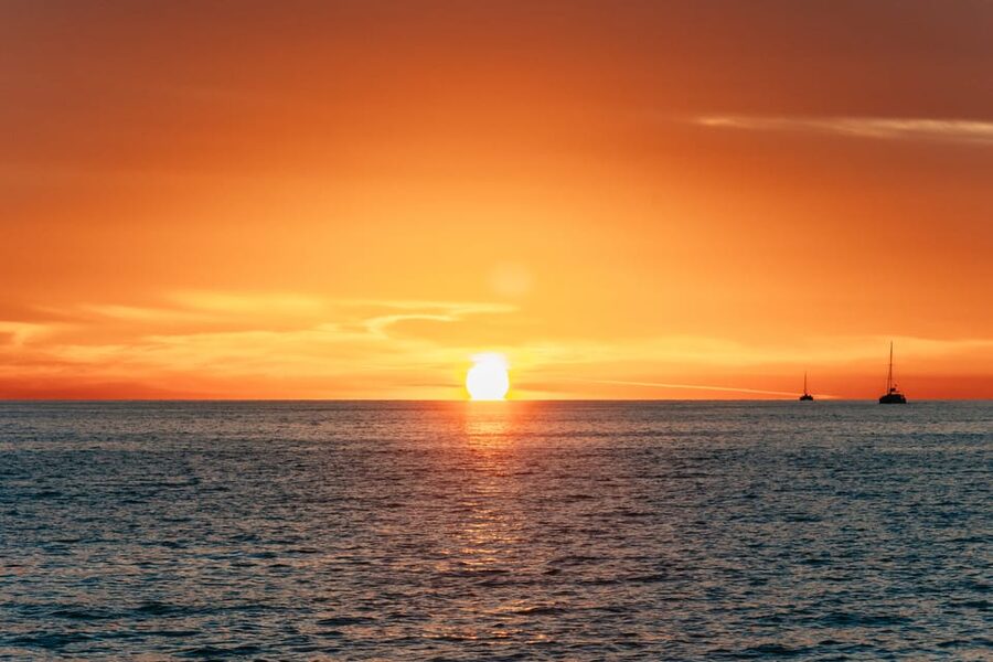 Santorini: Sailing Catamaran Cruise with BBQ and Drinks - Morning cruise or sunset cruise?