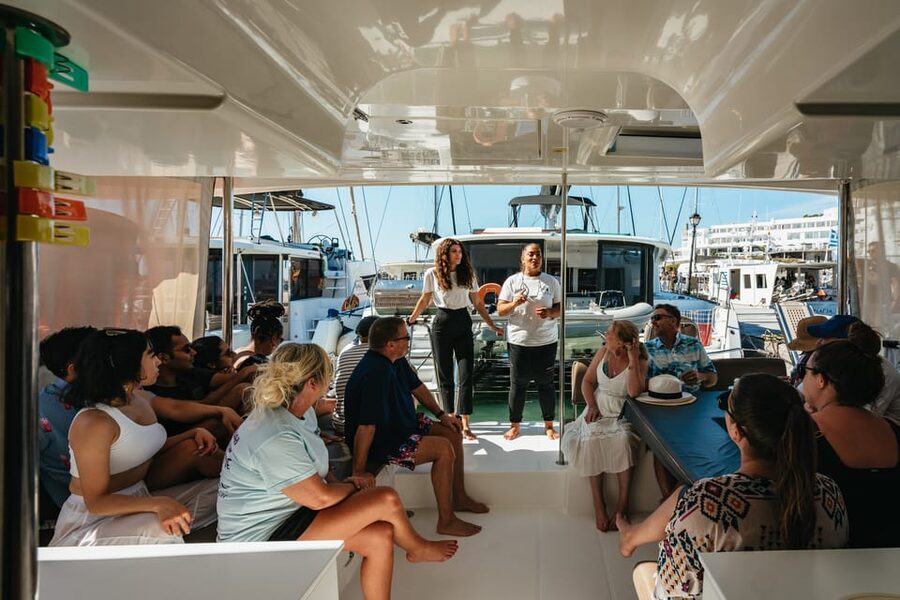 Santorini: Sailing Catamaran Cruise with BBQ and Drinks - Is $117 good value?