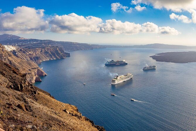 Santorini Sunset Luxury Sailing Catamaran Cruise with BBQ, drinks, transfer - At a glance