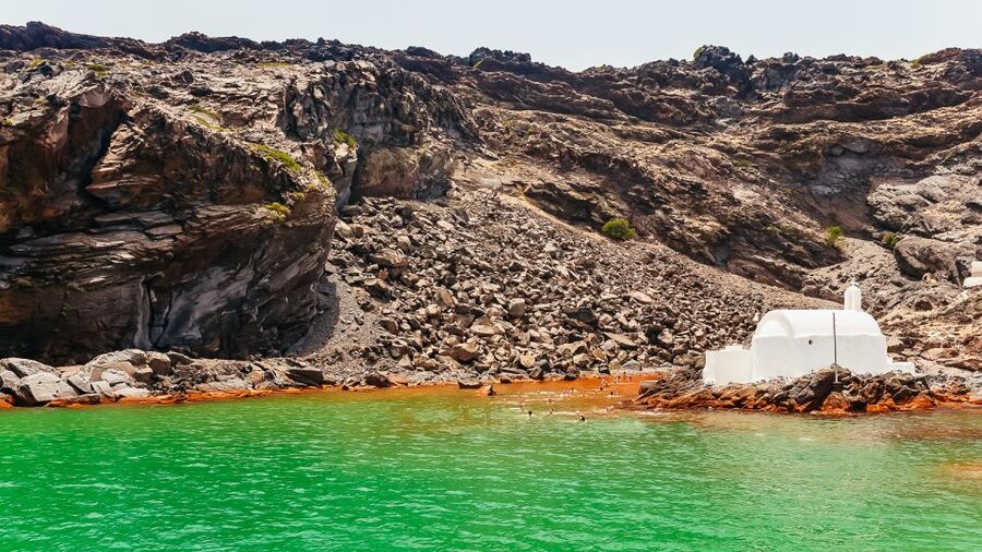 Santorini: Volcano and Hot Springs Sunset Dinner Cruise - Guides and crew shape the whole experience
