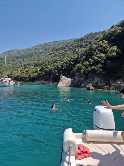 Sarande: Boat Tour to Krorez with Snorkle&Drinks&Swimming - Kakome Beach, a proper first swim