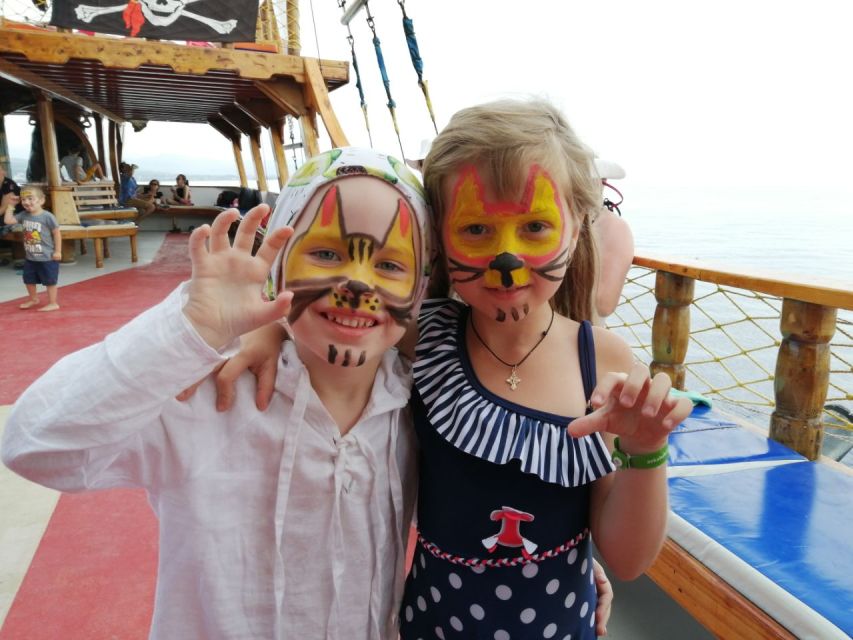 Side: Dolphin Island Boat Tour w/ Lunch & Foam Party - First swim stop and the Manavgat Bosphorus