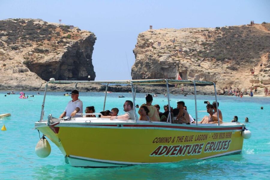 Sliema: Boat Trip to Comino Blue Lagoon, Gozo, and Caves - Crystal Lagoon: the first swim and a strong start