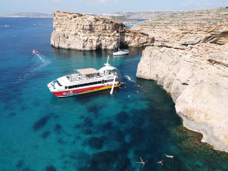 Sliema: Cruise to Comino, Crystal Lagoon, and Blue Lagoon - Blue Lagoon and Comino’s crowded heart