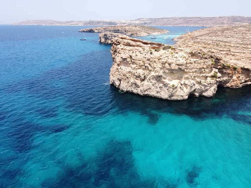 Sliema: Cruise to Comino, Crystal Lagoon, and Blue Lagoon - Santa Maria Caves on the way back