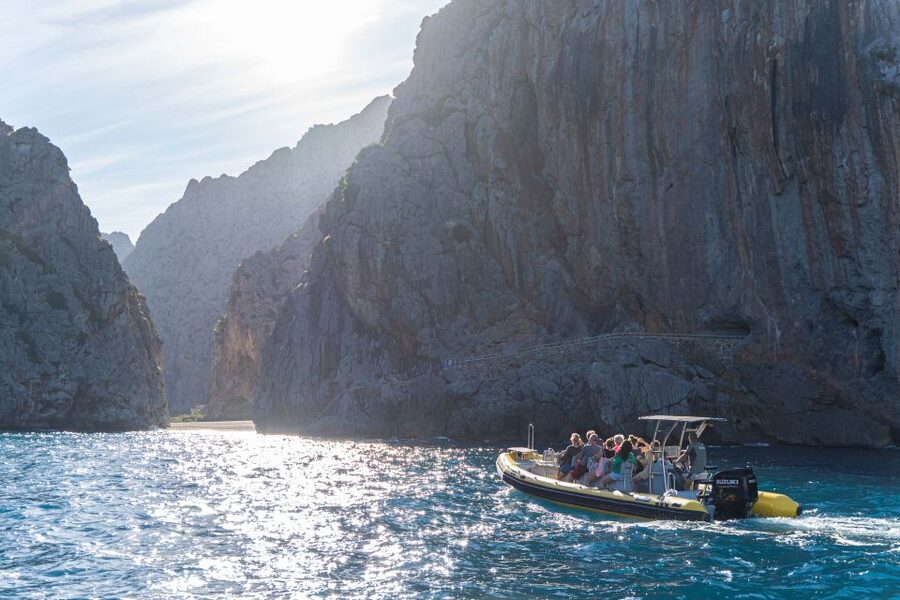 Soller: Sa Calobra & Cala Tuent Speedboat Tour - Leaving Port de Sóller for the Tramuntana coast