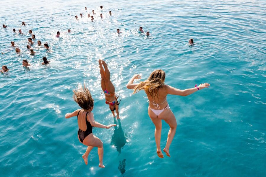 Split: Blue Lagoon Boat Party with DJs, Shots & After Party - Meeting at Jimmy Bar and getting onboard