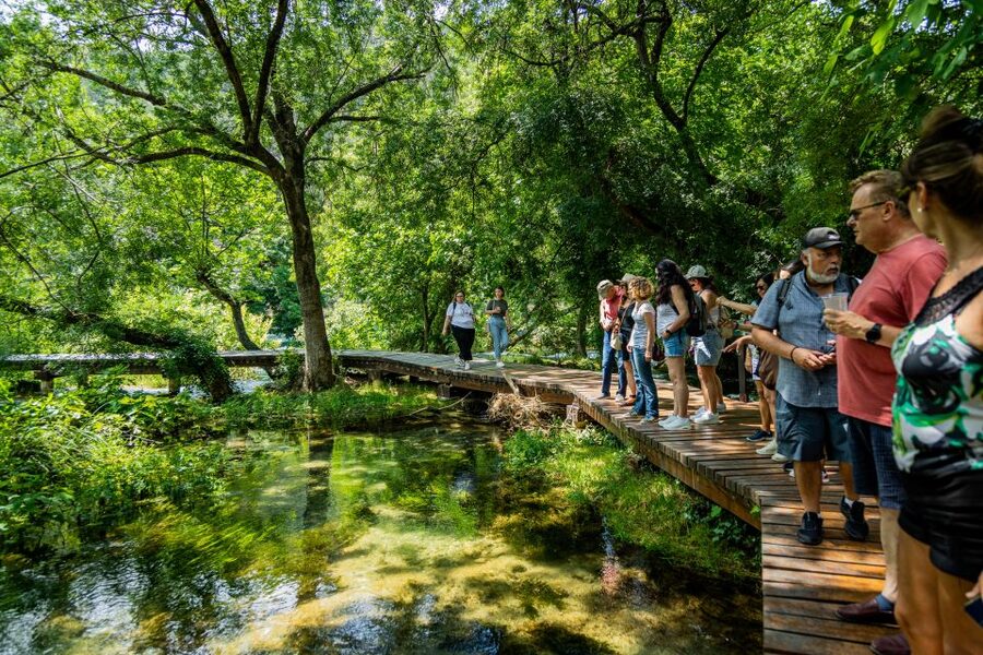 Split: Krka National Park Day Trip with Boat Ride & Swimming - Walking around Krka National Park
