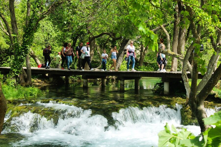 Split: Krka Waterfalls With Boat Cruise, Wine and Olive Oil - The 75-minute ride to Krka National Park