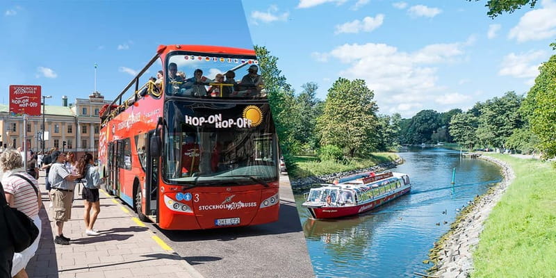 Stockholm: Hop-On Hop-Off Bus or Boat Option - Key points at a glance
