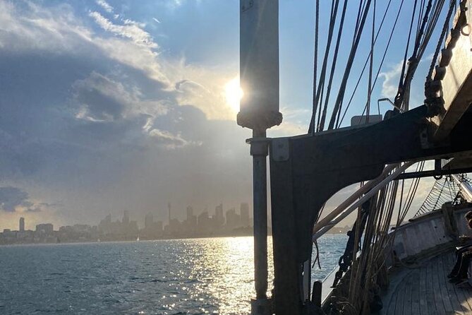 Sydney Harbour Tall Ship Twilight Dinner Cruise - What happens when the sails go up