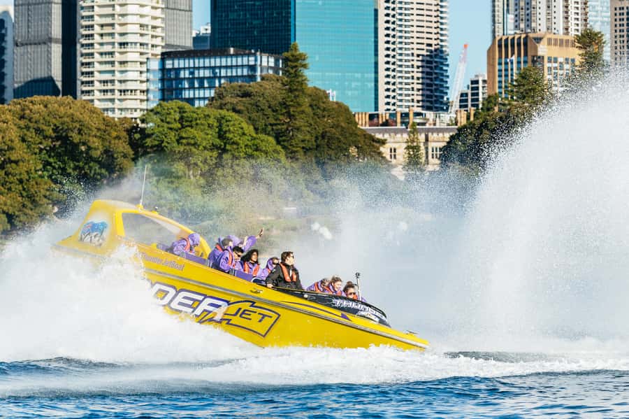 Sydney Harbour: Thunder Thrill Jet Boat Ride - Getting wet is part of the deal