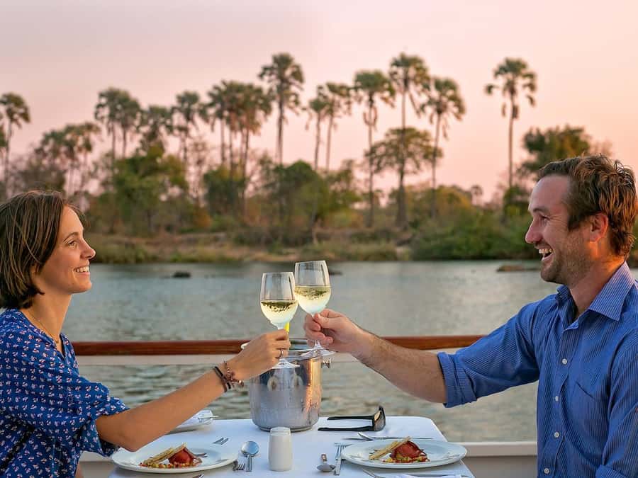 Victoria Falls: Dinner Cruise on the Zambezi River - Wildlife sightings from the dinner table