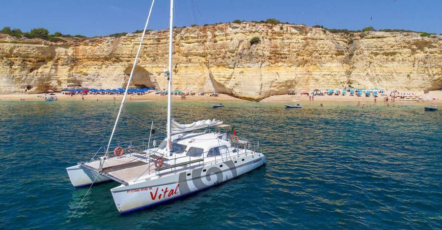 Vilamoura: Guided Sightseeing Cruise with Beach BBQ & Drinks - Setting sail from Vilamoura Marina