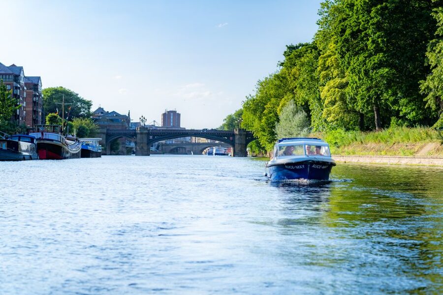 York: Self-Steer Boat Rental - Steering north and south along York’s riverfront